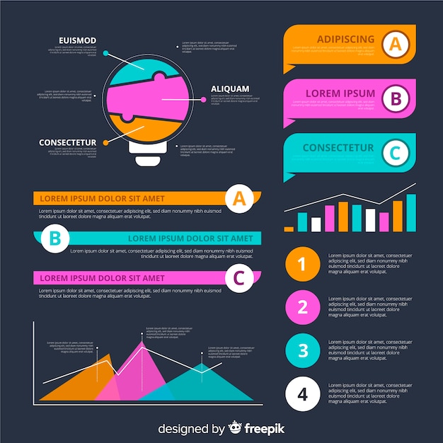 Infographik elementsammlung