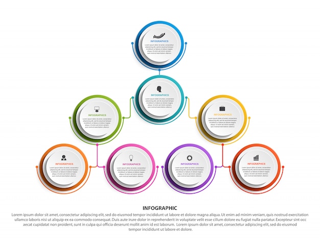 Infographik organigramm vorlage.