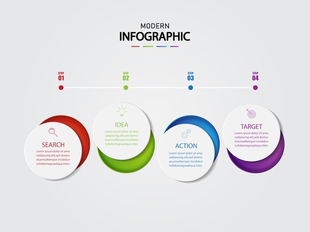 Infographik vorlage für unternehmen