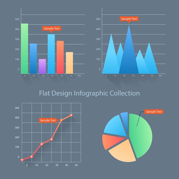 Vektor inforgraphic element collection