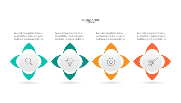 Vektor informationsgrafik-datenvorlage