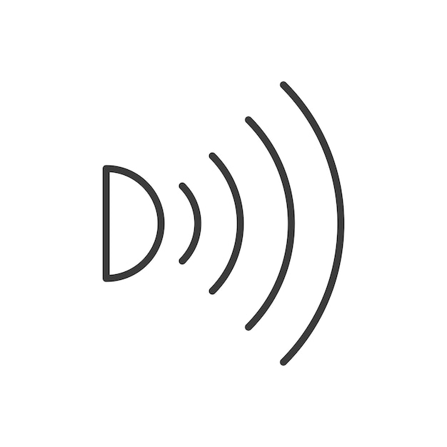 Infrarot-Linien-Symbol auf weißem Hintergrund