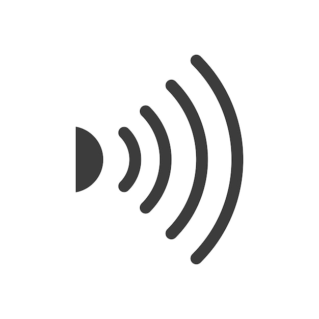 Infrarot-Linien-Symbol auf weißem Hintergrund