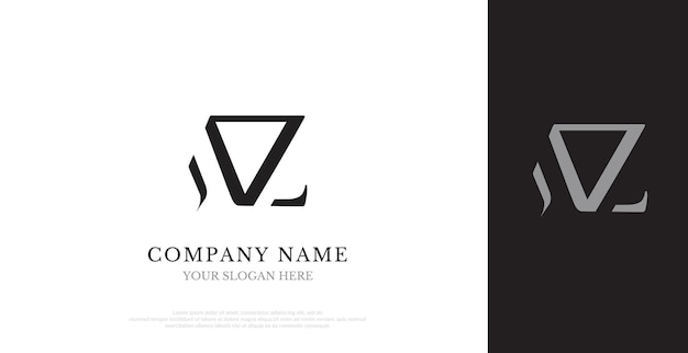 Initialer az-logo-designvektor