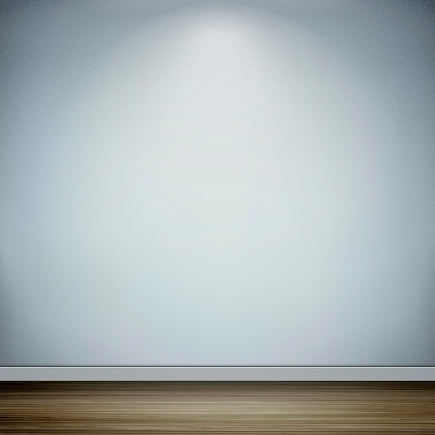Innenszene mit leerer Wand und Holzboden