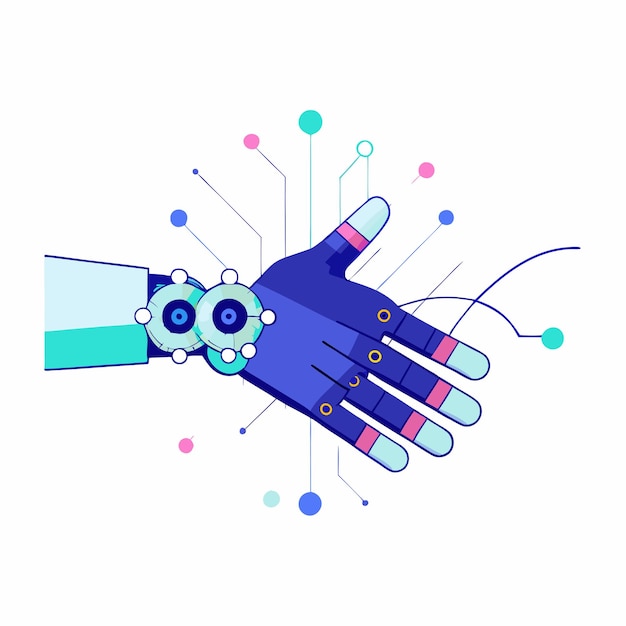 Innovative Roboterhand in Bewegung