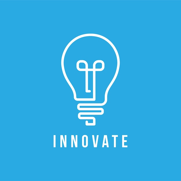 Innovatives logo mit durchgehender linie