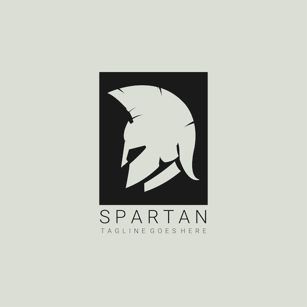 Vektor inspiration für das design des spartan-logos spartan-helm-logo-vorlage vektorillustration