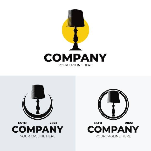 Inspiration für das design des stehlampen-logos