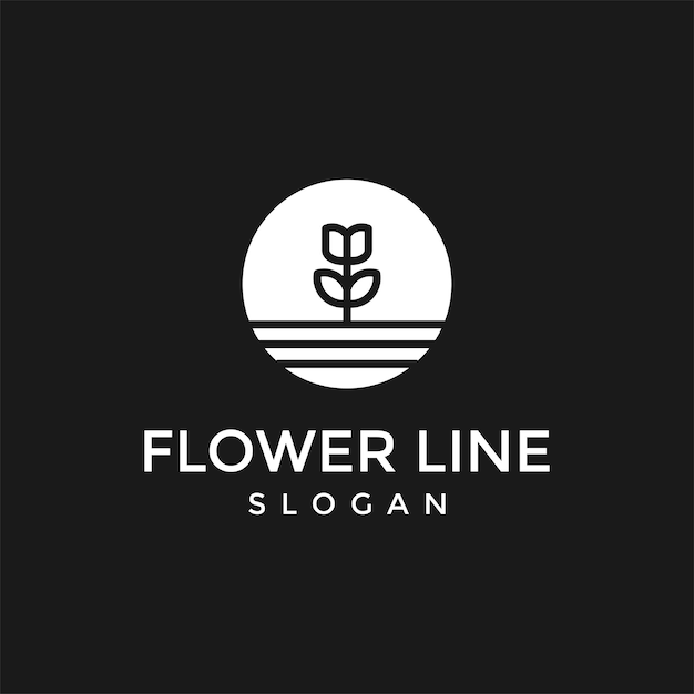 Inspiration für das design von luxuriösen blumenrosen-logos