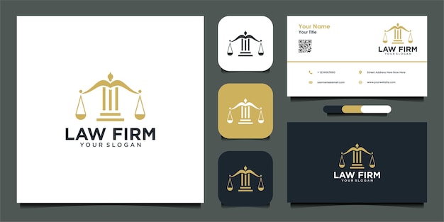 Inspiration für das logodesign der anwaltskanzlei und visitenkarte