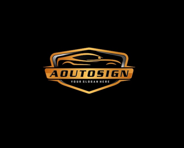 Inspiration für modernes auto-logo-design. autogarage premium-konzept logo-design