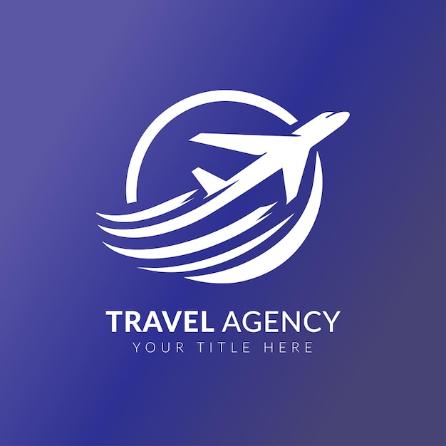 Inspirationsvektor-Illustration für die Vorlage des Flugzeug-Logo-Designs