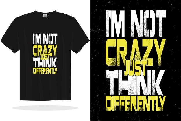 Inspirierende Typografie-Schriftzug zitiert Vektor-T-Shirt-Design-Vorlage