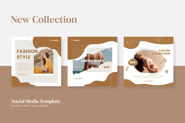 Instagram fashion sale social media template promotion