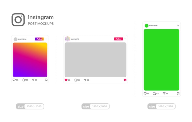 Instagram-Gittergröße Vorlage Aktualisierung 2025 Soziale Netzwerk-App UI-Schnittstellen-Mockup-Design-Modus