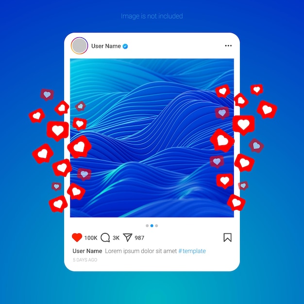 Instagram-Post-Frame-Mockup-Vorlage