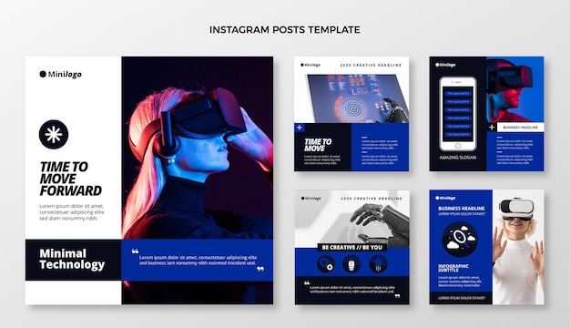 Instagram-Post mit minimaler Technologie