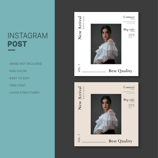 Instagram-post-template-design, social-media-design, instagram-vorlage