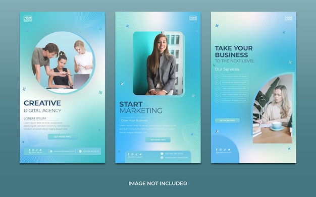 Instagram-Story für digitales Geschäftsmarketing