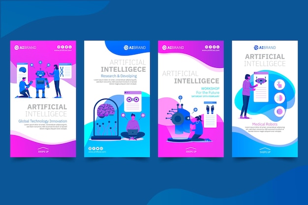 Instagram-vorlage für künstliche intelligenz