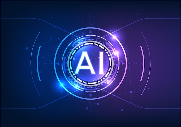 Intelligente künstliche Intelligenz-Technologie, die verwendet wird, um Menschen mit dem Element zu helfen