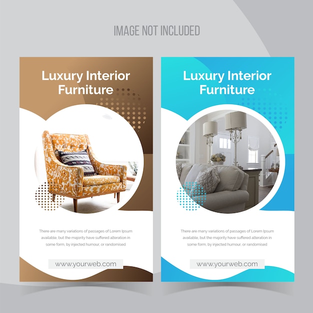 Interior instagram banner vorlage