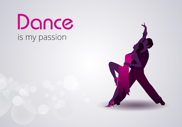 International dance day vector illustration mit eleganten tanzpaaren auf weißem hintergrund