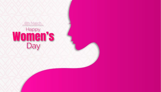 International Happy Women's Day Celebration Gradient Card Template Design