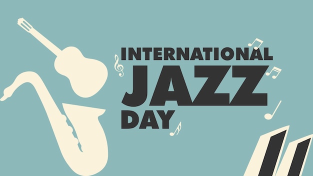 Vektor internationaler jazztag