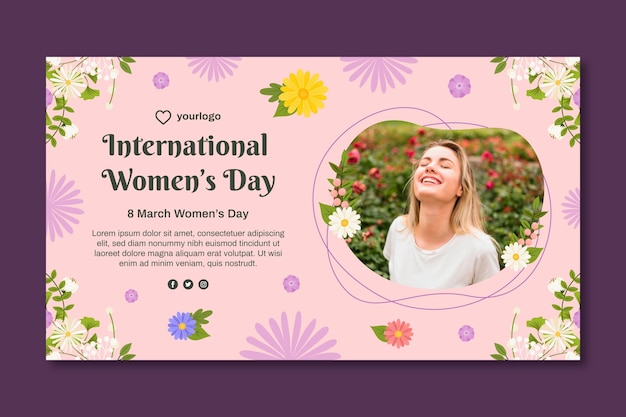 Internationales frauentagsbanner