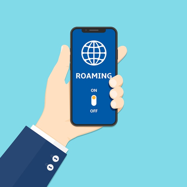 Internationales roaming auf dem mobiltelefon