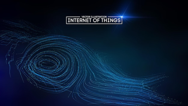 Internet der Dinge Hintergrund iot Technologie Hintergrund eps