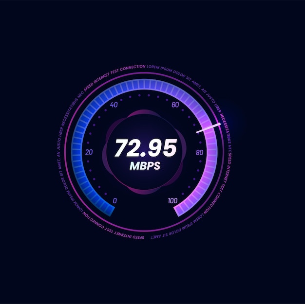 Internet-Geschwindigkeitsmesser WIFI-Signalstärke wählen