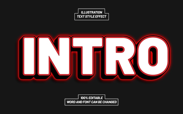 Intro Text Style Effekt