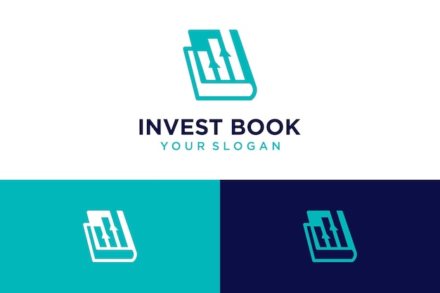 Investment-logo-design mit buch