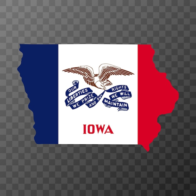 Iowa-staatsflagge vektor-illustration