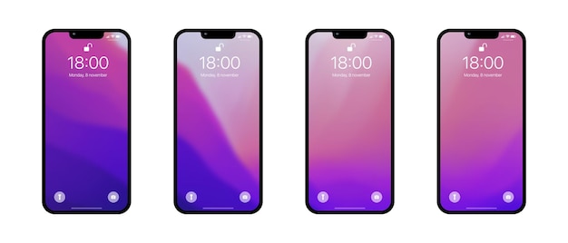 Iphone 13 13 pro max mock-up realistisches smartphone-set ui ux weiße benutzeroberfläche saporischschja ukraine 11. märz 2022