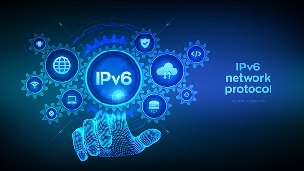 IPv6 Internetprotokoll Version 6 IPv6 Netzwerkprotokoll Standard Internetkommunikationskonzept