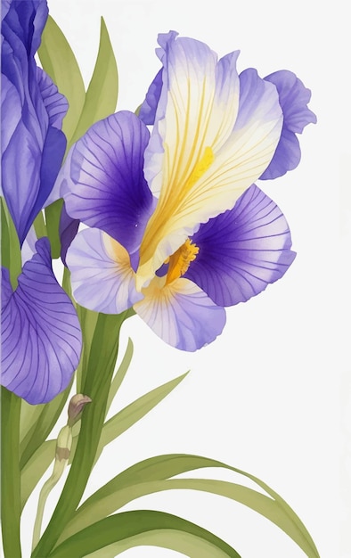 Iris Blumen Grenze