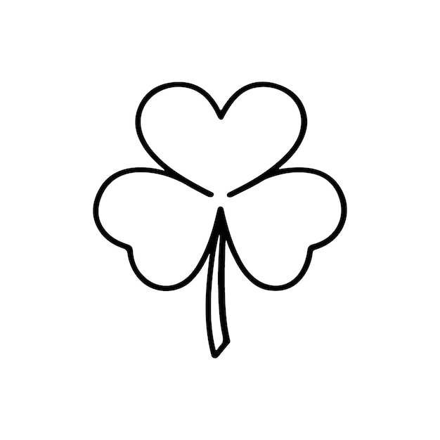 Vektor irisches kleeblatt, traditionelles symbol des st. patrick's day