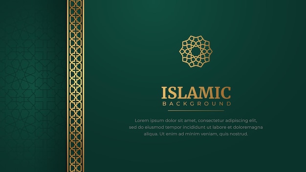 Islamische arabische art luxus ornament hintergrund mit platz für text