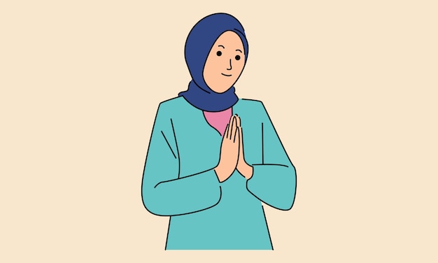 Islamische Frauen tragen Hijab