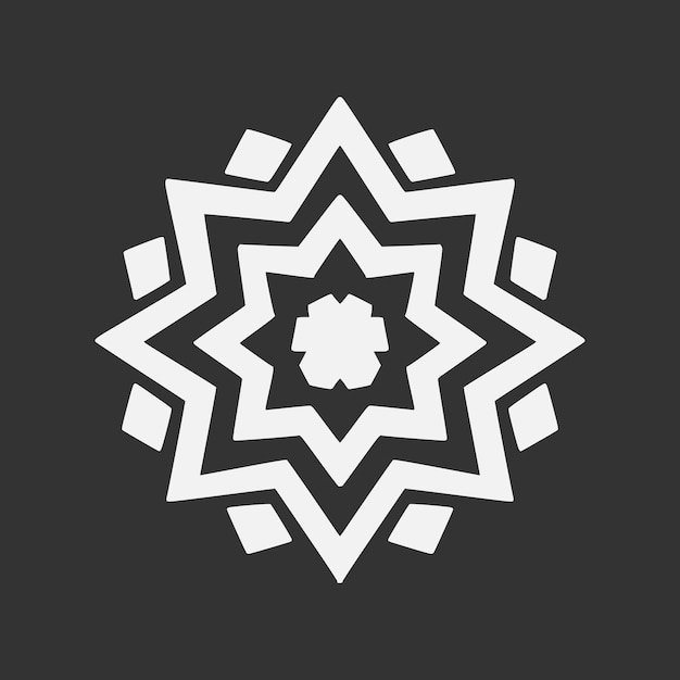 Islamische geometrische Abstrakte Mandala Ethnische dekorative Elemente