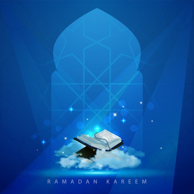 Islamische grußkarte ramadan kareem