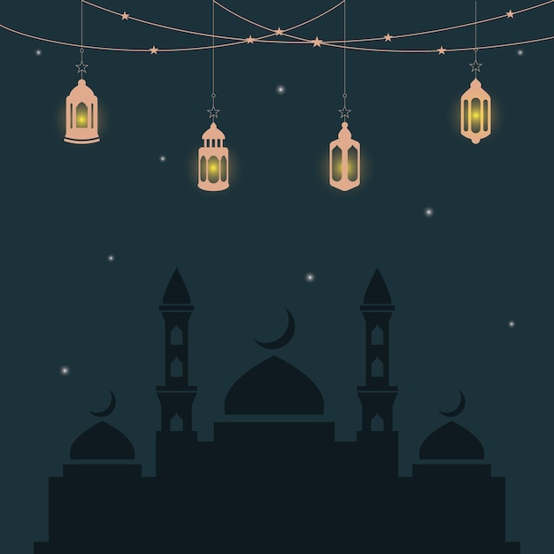 Islamische Moschee Ramadan Mubarak