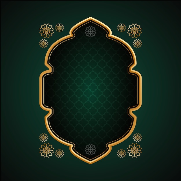Islamische Rahmenvorlage mit Gradient