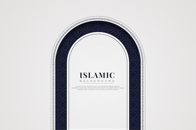 Islamischer arabischer eleganter luxushintergrund mit islamischem muster