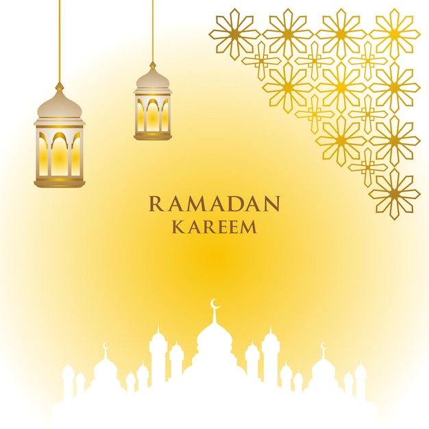 islamischer Hintergrund schönes Ramadan Kareem Design