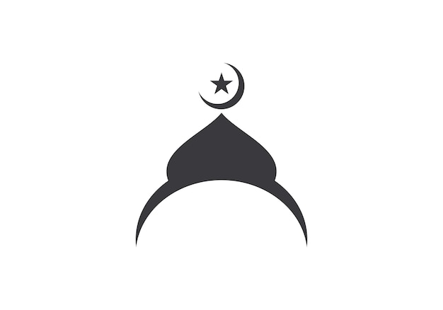 Islamischer moschee-logo-vektor